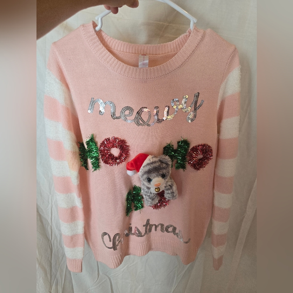Ugly Christmas Sweater with Cat